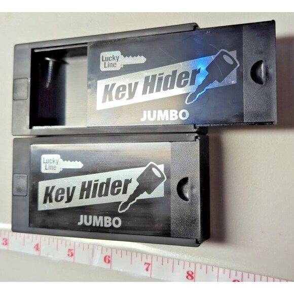 2 Pack Lucky Line Jumbo Magnetic Key Hider Case for Large Keys & Transponders - Picture 8 of 9